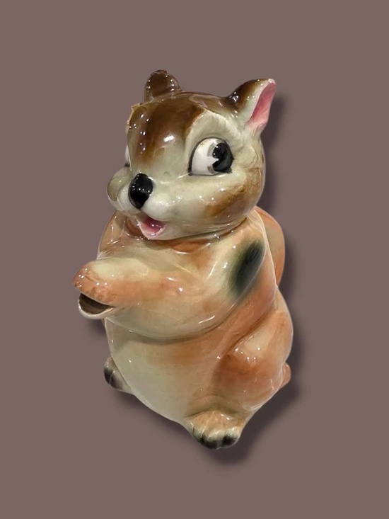 Staffordshire Other - SOLD - Staffordshine Squirrel Single Serve Teapot
